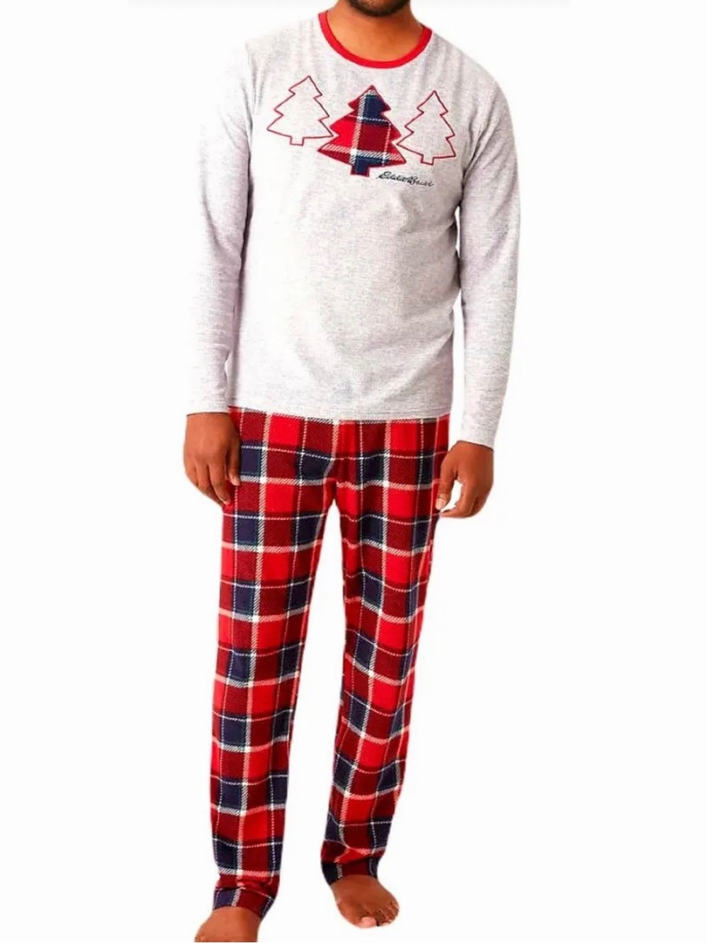 Eddie Bauer Trees Holiday PJ Pajama 2 PC Set